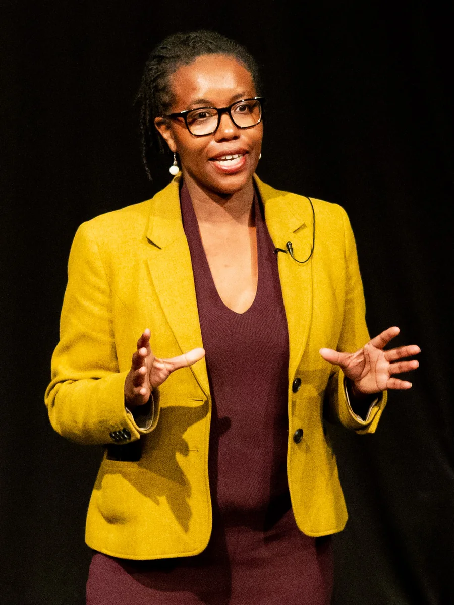 Natasha Williams speaking on stage